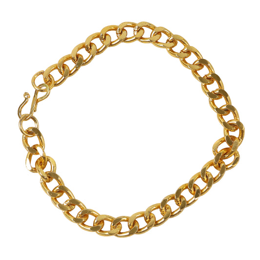 Stylish Gold-plated Chain Bracelet For Men Women - (1 Pc)
