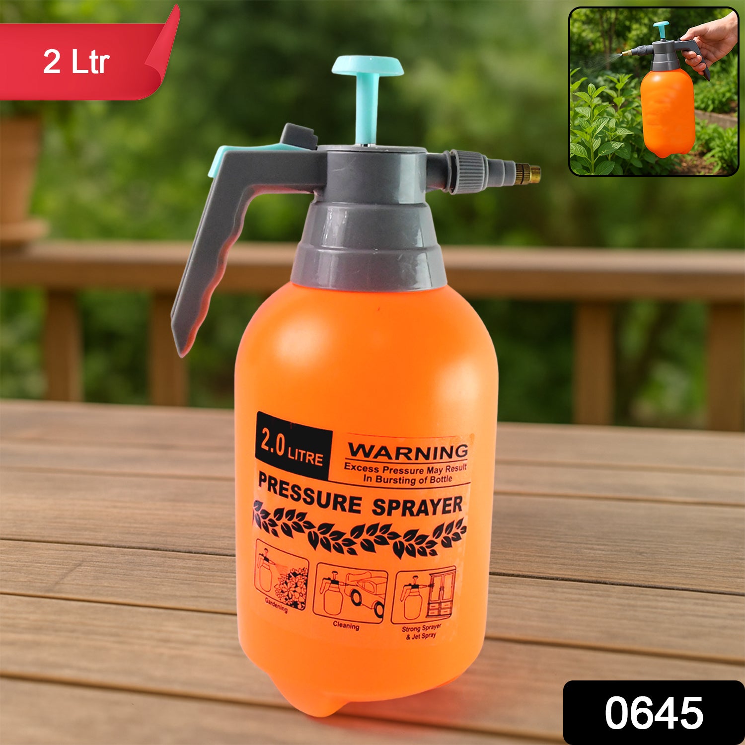garden hand water sprayer Handheld Pressure Garden Sprayer | Adjustable Nozzle