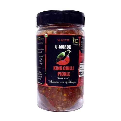 iha foods king chilli pickle umorok achar ghost pepper pickle jar