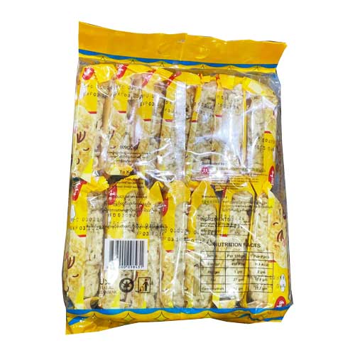 Lucky Rice Cake | Crispy Sweet Rice Snack | 14 Individually Wrapped Bars