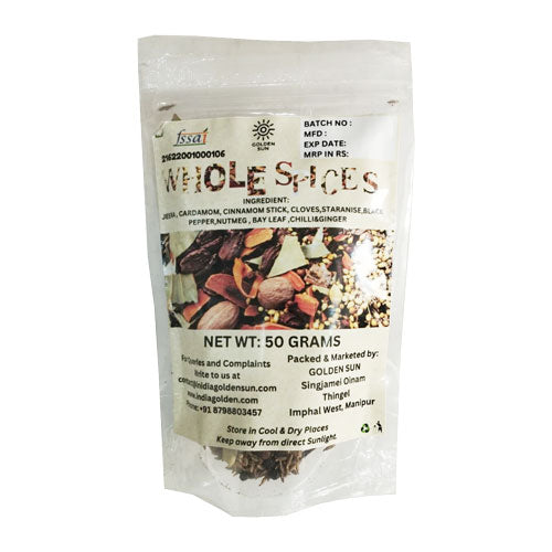 Whole Spices 50g | Mixed Whole Spice Blend | Golden Sun