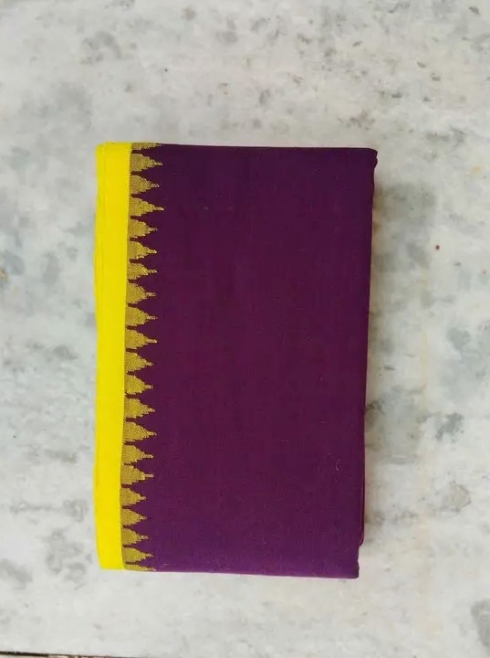 Oneply Fanek (brown, yellow border) - Traditional Manipuri Fanek