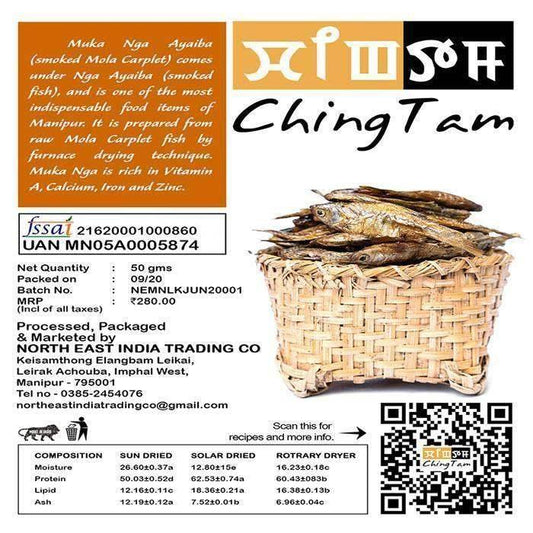 ChingTam Muka Nga - Dried Fish - 50 gm - Pabung