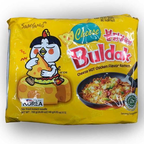 Samyang Buldak Cheese (Cheese HOT chicken flavour ramen) - Pack of 5