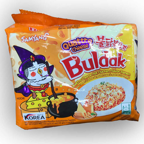 Samyang Quattro Cheese (Quattro Cheese Hot Chicken Flavour Ramen) - Pack of 5