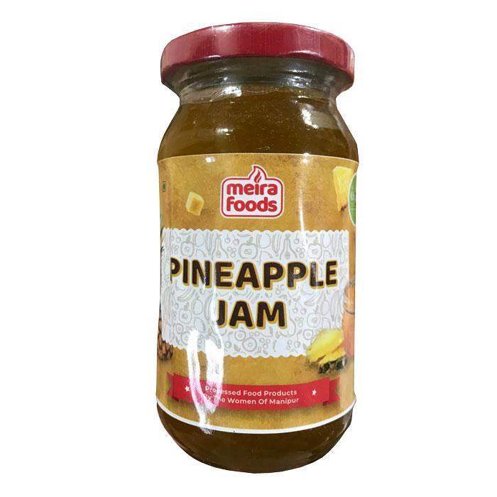 Pineapple jam spread – sweet tangy tropical fruit jam made from real pineapple