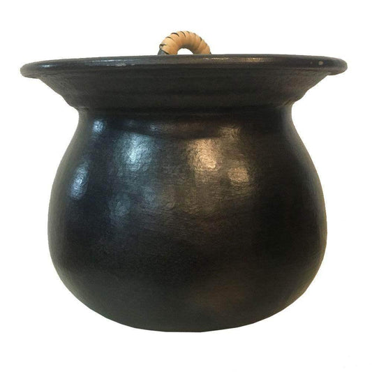Nungbi Chaphu (Black Pottery Cooking Pot) - 3 Ltr - Pabung