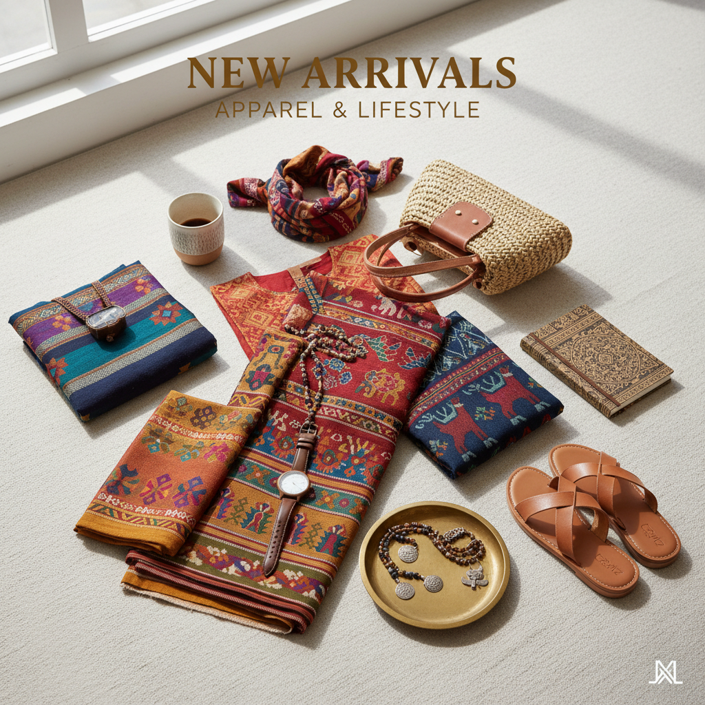 new arrivals · apparel & lifestyle