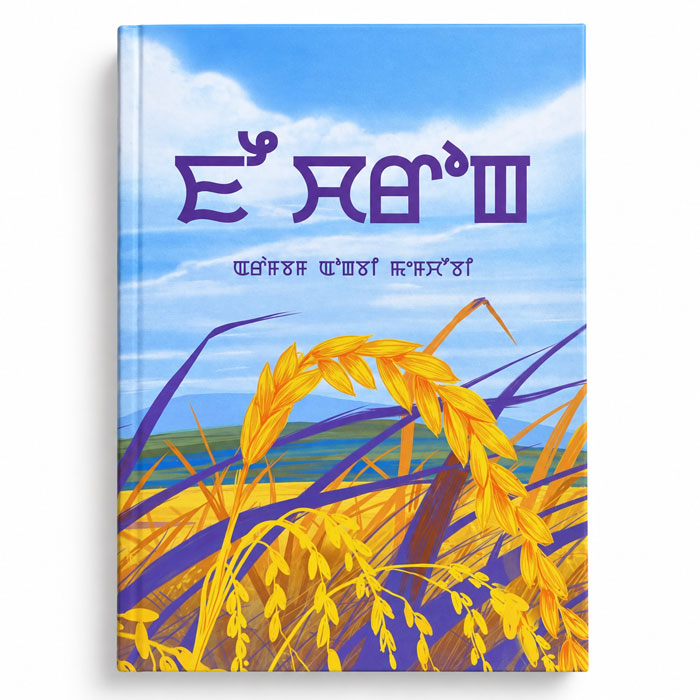 Phou Charong Meitei Mayek book by Keithel Express – Meitei literature book with golden paddy field cover illustration