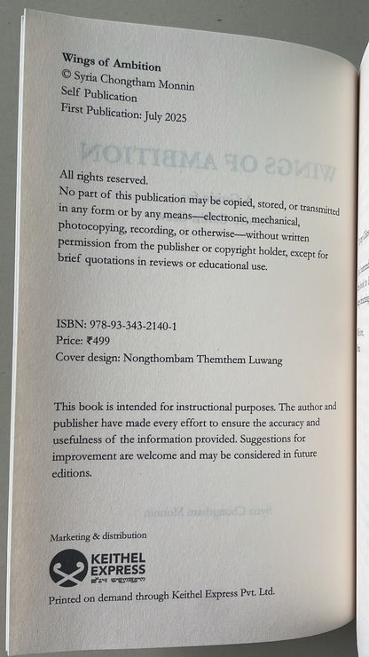 Wings of Ambition: A Guide for Future Cabin Crew by Syria Chongtham Monnin