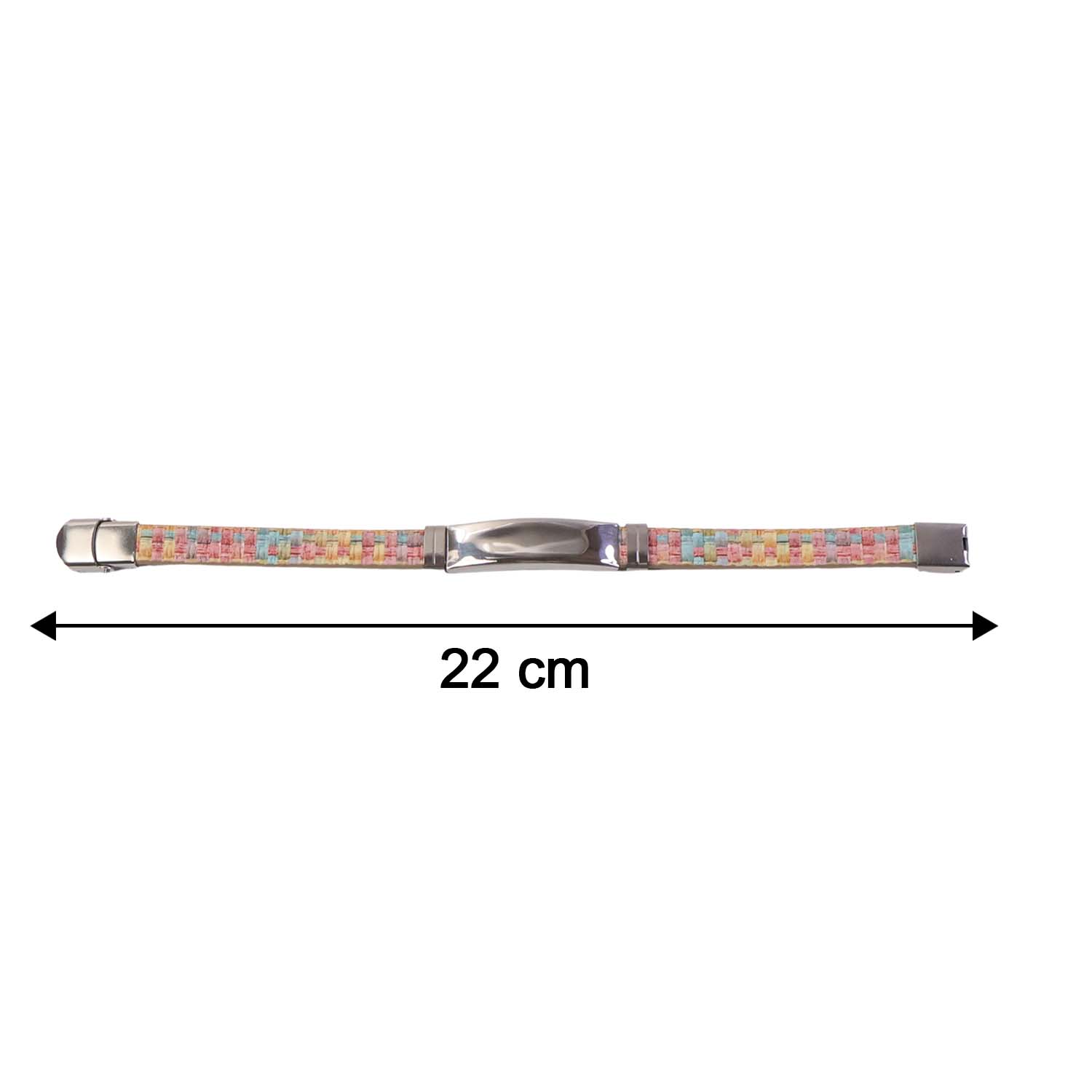 Premium Fancy Wrist Bracelet With Multicolor Woven Design (1 Pc)