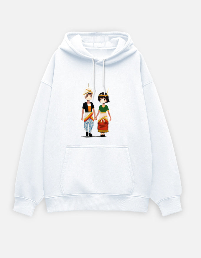 Khamba Thoibi Chibi Oversized Hoodie Front View