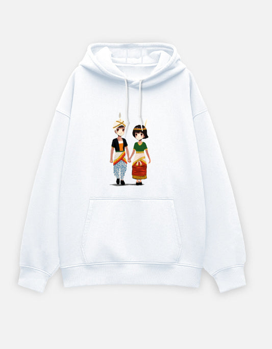 Khamba Thoibi Chibi Oversized Hoodie Front View