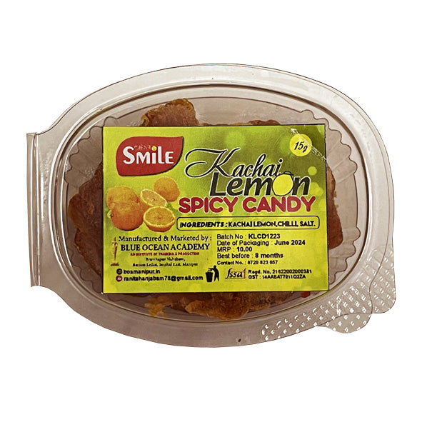 Smile - Kachai Lemon Spicy Candy (Champra) - 15 gm (pack of 12)