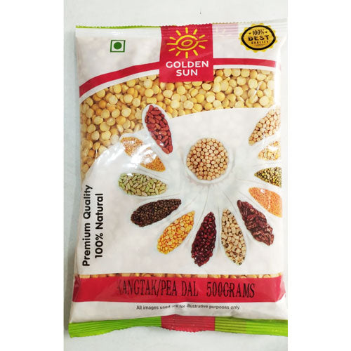 Kangtak Pea Dal 500g | Split Yellow Peas | Golden Sun