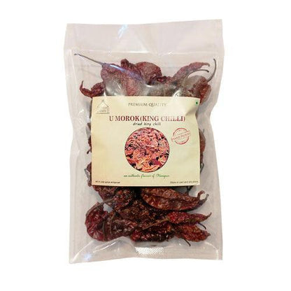 Khuman Kharai's Smoked Dried King Chilli (Umorok/Bhut Jolokia)