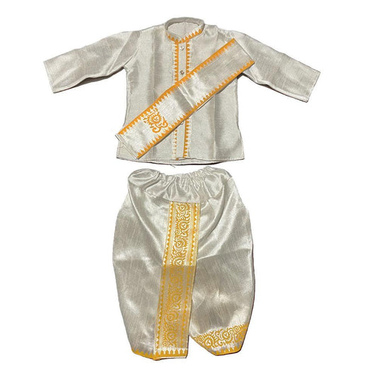 Readymade Pumyat, Pheijom, Lengyan White Suit for Kids - Pabung Store