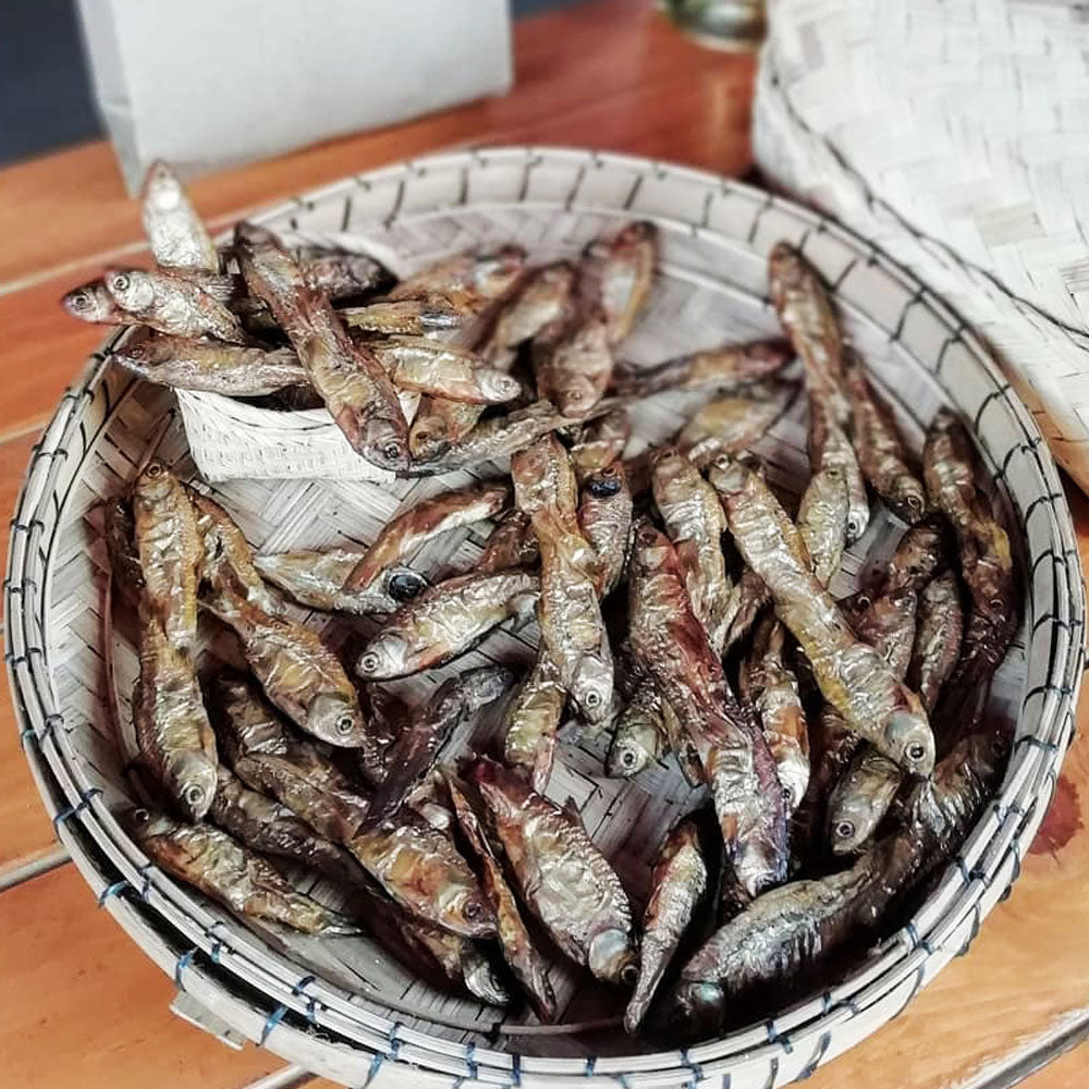 medium size Muka Nga dried fish traditional Manipuri dried fish whole fish