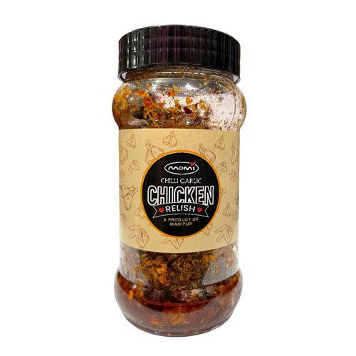 Chicken Relish, Chilli Garlic (100% Halal), 150 gm | Mom's