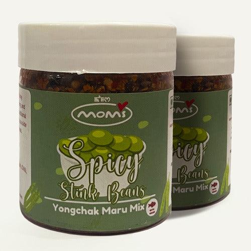 Mom's Spicy Stink Beans (Yongchak Maru Mix) - 60 gm (Pack of 2)