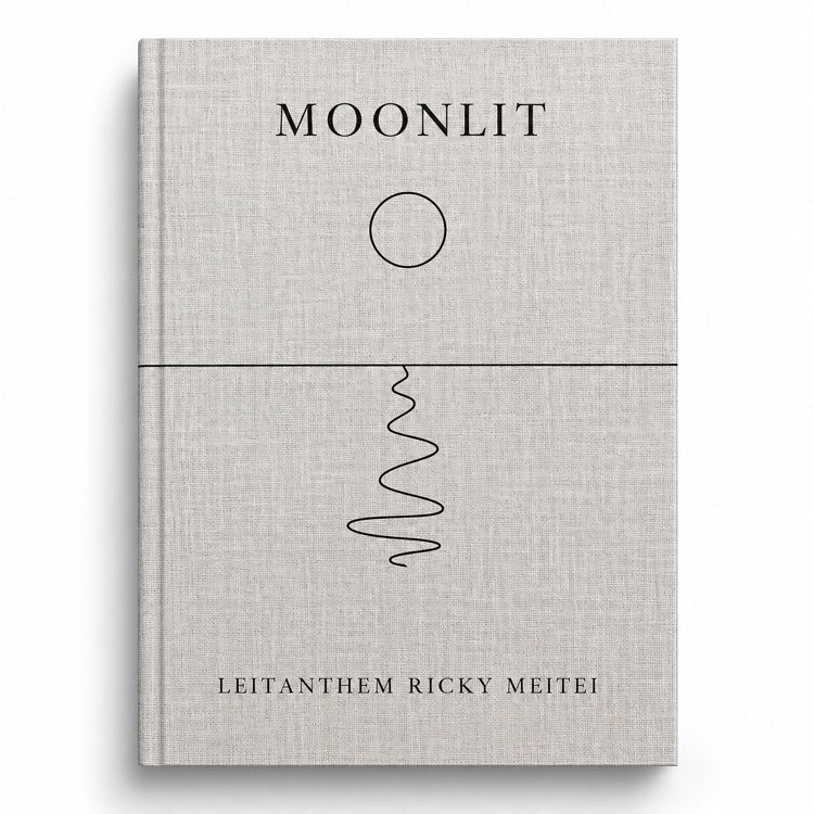 Moonlit poetry book by Leitanthem Ricky Meitei