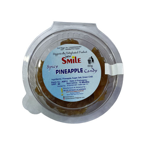 Smile - Pineapple (Kihom) Spicy Candy - 60 gm