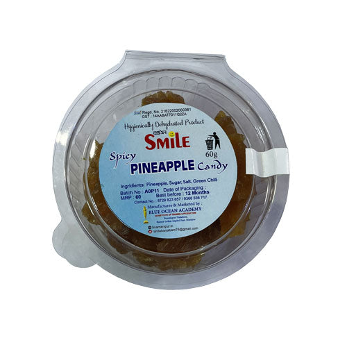 Smile - Spicy Pineapple Gummy Bites | Kihom - 15 gm (pack of 12)