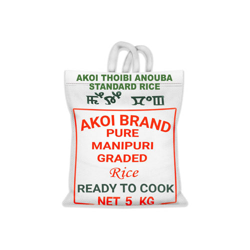 Akoi Standard Rice Thoibi – Pure Manipuri Sticky Rice in Packaging