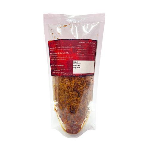 IHA Foods Shredded Chicken Pickle – Smoky Flavour, Dry – Yen Singju, 70g pouch – Murgh ka Achaar, Kozhi Urugai, Murgi Achar, Kori Uppinakayi, Kodi Avakaya, Kozhi Achar, Kombdi Loncha, Koli Athanu, Kukad da Achaar, Kukuda Achara, Gahori Achar, Murga ke Achaar