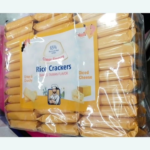 Rice Crackers – Cheese Flavour | Baked Crispy Snack Sticks