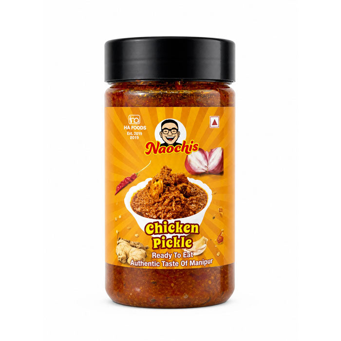 Chicken pickle (yen achar) – spicy Manipuri chicken achar with oil and spices