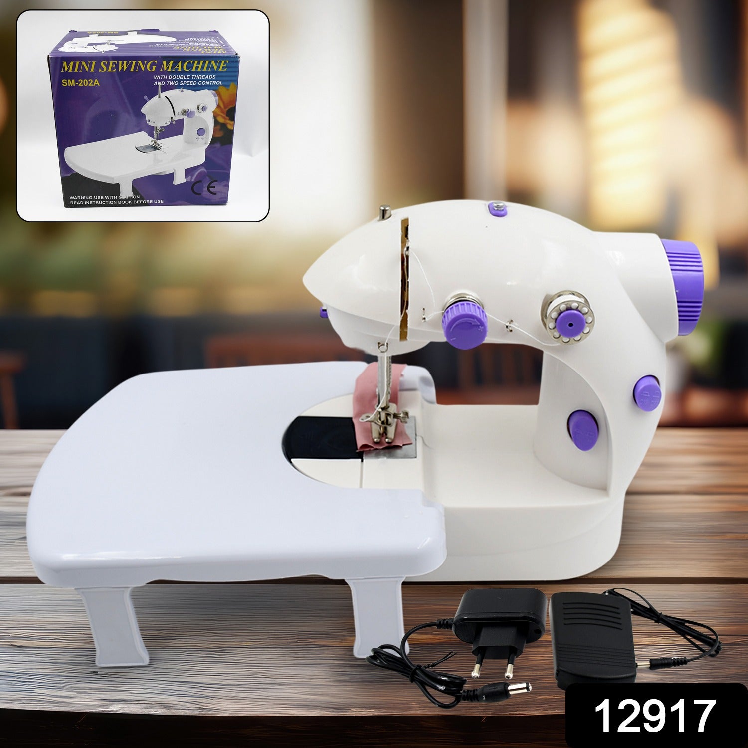 Home Tailoring Sewing Machine With Extension Table Set Foot Pedal Adap ...