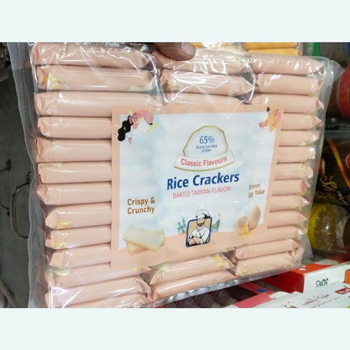 Rice Crackers – Brown Egg Yoke Flavour | Baked Crispy Snack Sticks