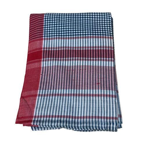 Traditional Manipuri Khudei – Handwoven Cotton Loincloth for Men with Checkered Pattern