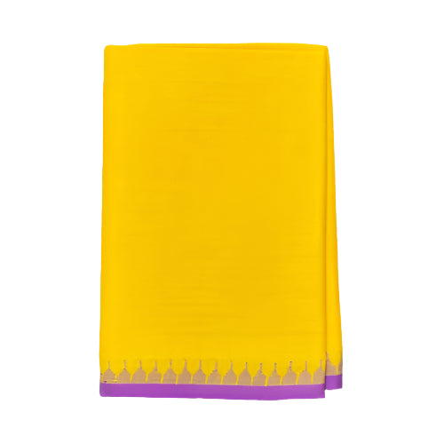 Yellow Linen Fanek – Handwoven Manipuri Wrap Skirt in Radiant Yellow

