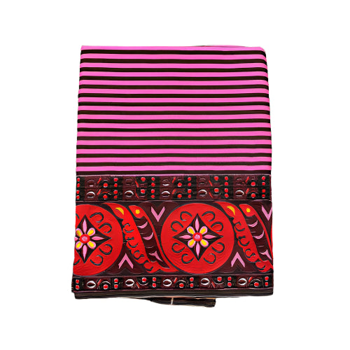 Fanek Mapan Naibi (Deep Pink) – Traditional Handwoven Manipuri Wrap Skirt