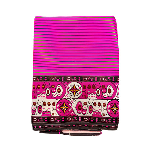 Fanek Mapan Naibi (Pink) – Traditional Handwoven Manipuri Wrap Skirt