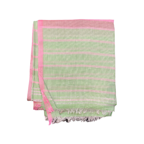 Masalai Inaphee (Light-Green) – Handwoven Manipuri Shawl with Traditional Weaving