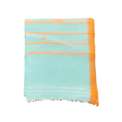 Masalai Inaphee (Light-Green-and-Pink) – Traditional Handwoven Manipuri Shawl