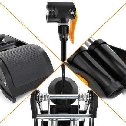 1691 Portable High Pressure Foot Air Pump Compressor For Car And Bike