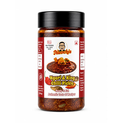 Ngari u-morok achar – fermented fish king chilli pickle spicy Manipuri condiment