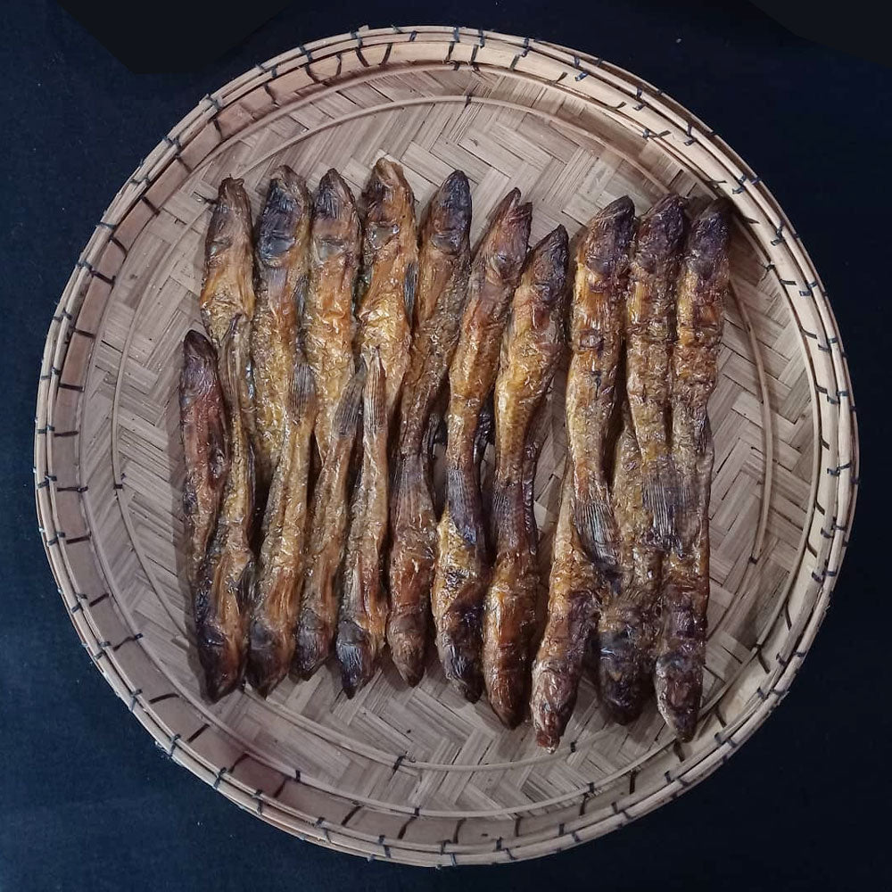 Nylon Nga Smoked Dry Fish (Bar Eyed Gody) – Authentic Manipuri Smoked Fish | Lokqua