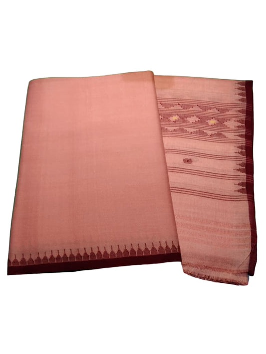 Khurkhul Muga Suite (peach, black border) - Fanek & Innaphi Set