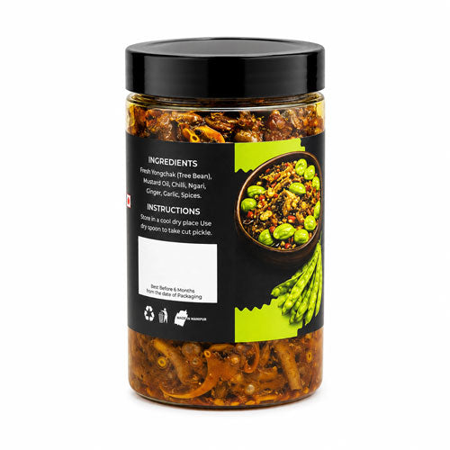 Yongchak Singju Achar (Sliced Tree Bean Pickle), 200g – Traditional Manipuri Pickle | PB Enterprises