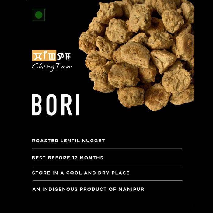 Chingtam Bori - Roasted Lentil Nugget - 80 gm - Pabung