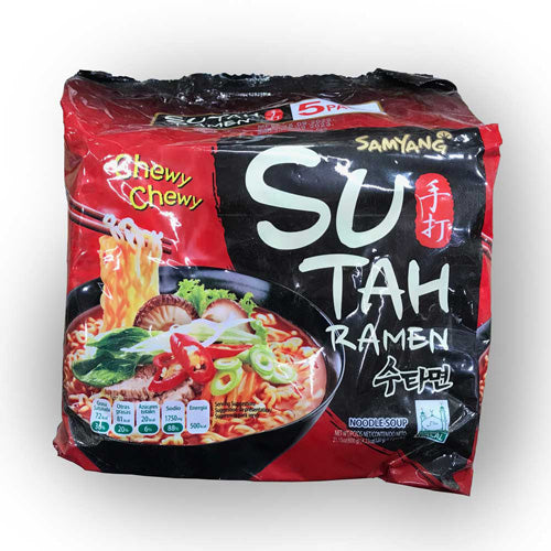 Samyang Su-Tah Ramen Chewyu-Chewy Noodle Soup - Pack of 5