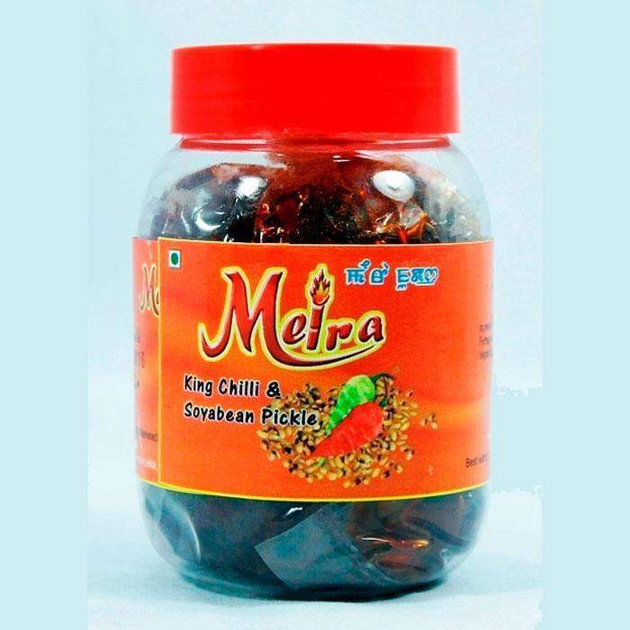 Meira - King Chilli & Soyabean (hawaizar) Pickle - 250 gm - Pabung