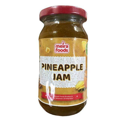 Pineapple jam spread – sweet tangy tropical fruit jam made from real pineapple
