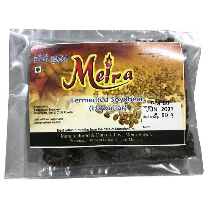 Meira - Dried Fermented Soyabean (Hawaizar) - 50 gm - Pabung