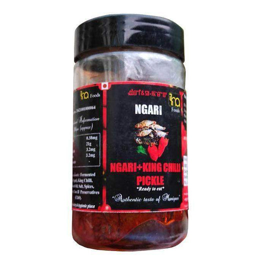 IHA Foods - Ngari U-Morok (Fermented Fish with King Chilli) Pickle - 200 gm - Pabung